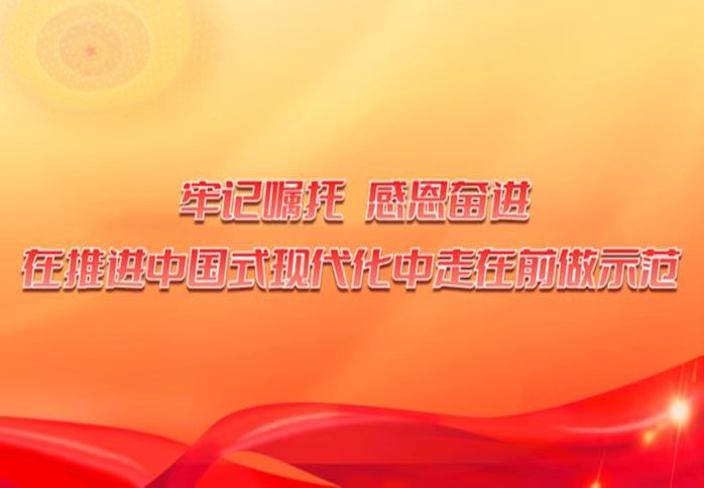 牢記囑托，感恩奮進(jìn)，在推進(jìn)中國式現(xiàn)代化中走在前做示范